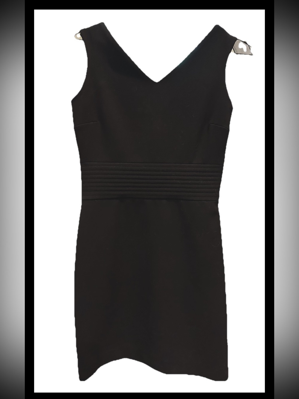 Maje Rhea Crepe Sleeveless Dress Jewel Accent V-Neck Cocktail Wedding Guest - Picture 9 of 16